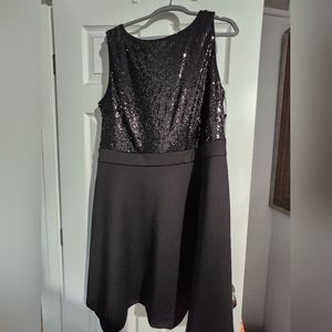 Black sequin dress